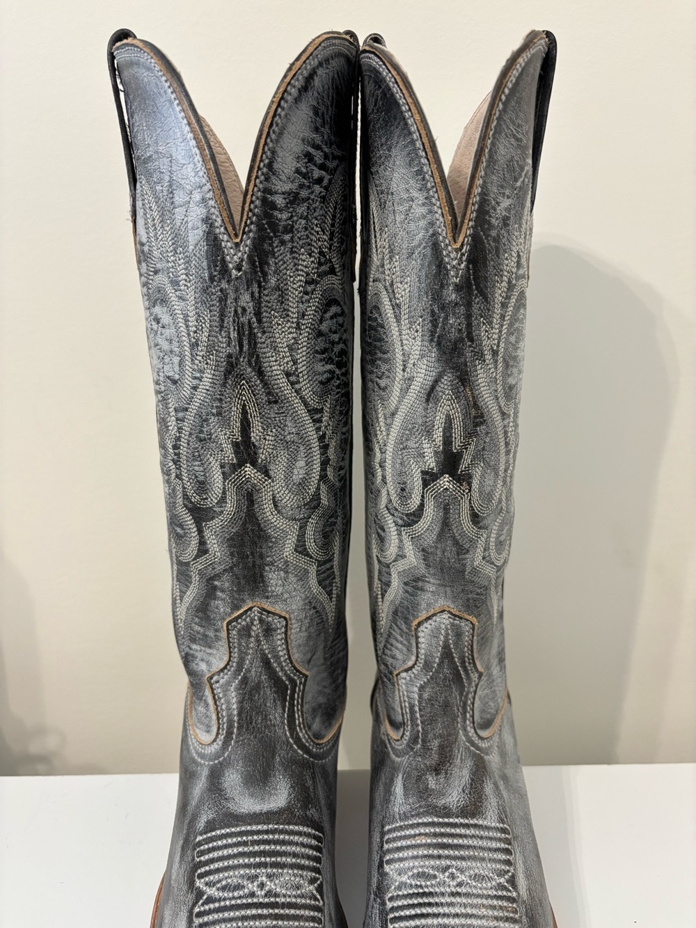 Freebird Woodland Gray Embroidered Western Cowboy Boots
